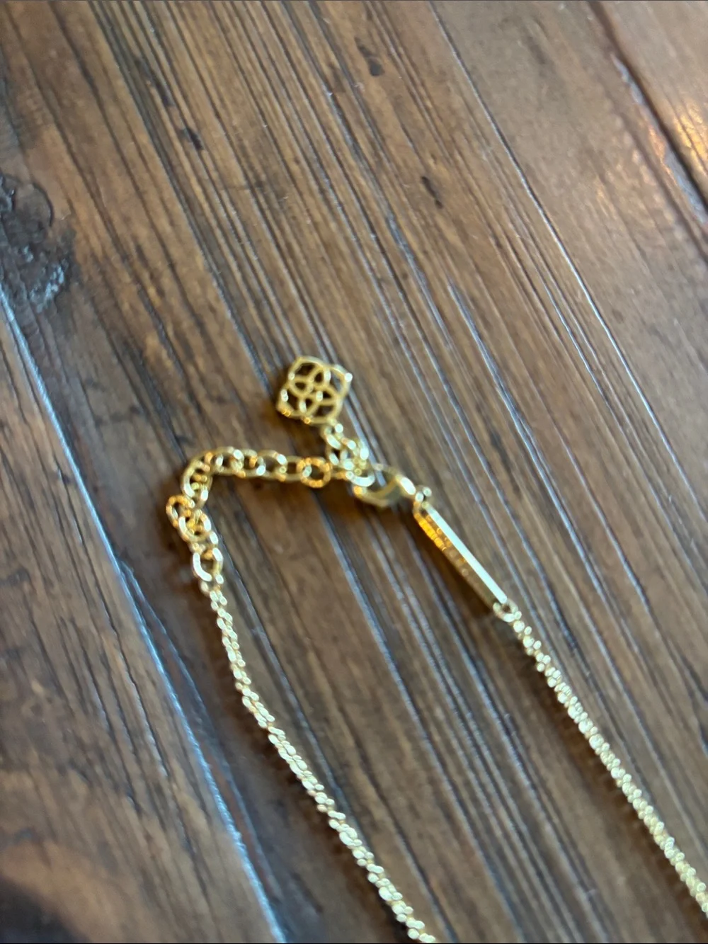 Kendra Scott Elisa Gold Necklace with Pink Stone